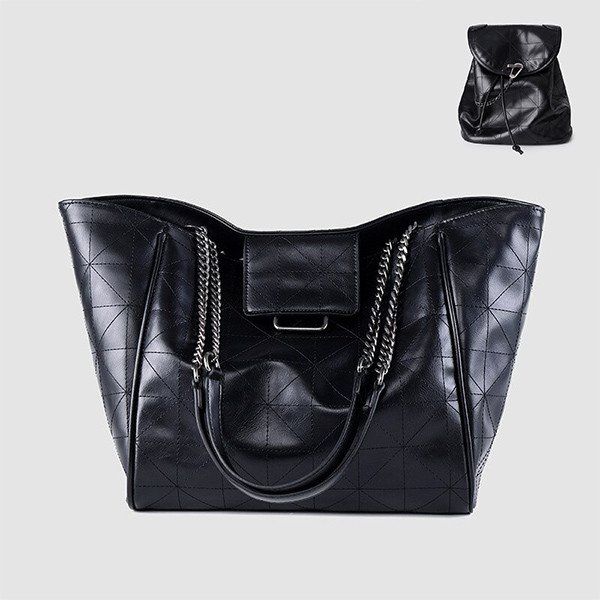 Shopper torba ruksak s dekorativnim lancem