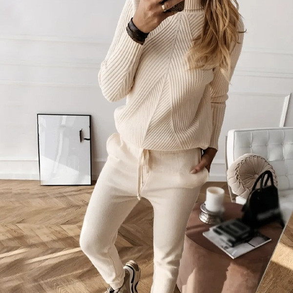 Pletena trenirka s dolčevitom 7 BOJA *Limitirana kolekcija*