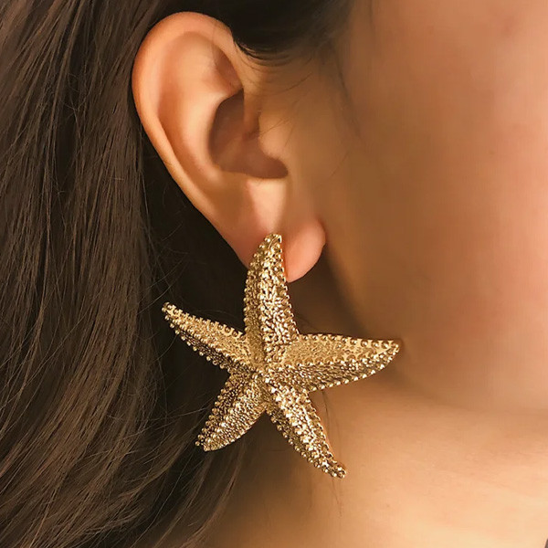 Velike ljetne naušnice morska zvijezda 2 boje