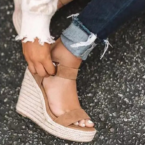 Wedge platforma espadrile sandale 2 boje