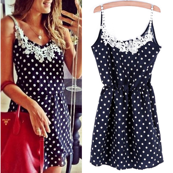 Mini točkasta haljina