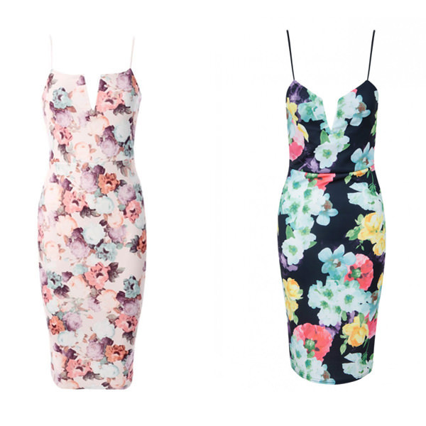 Midi cvjetna haljina na bretele