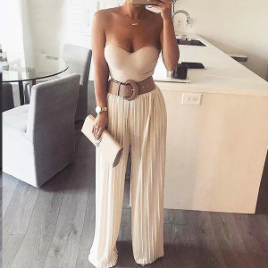 Plisirani bandeau kombinezon standardni S