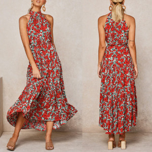 Midi haljina na volane s remenom 12 modela