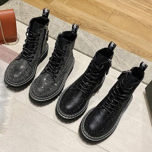 Vojničke čizme s kristalima