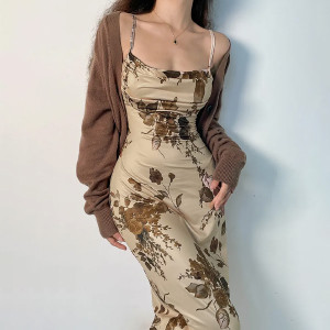 Vintage cvjetna haljina olovka kroja