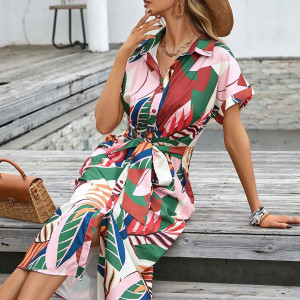 Casual košulja haljina s naborom 3 boje