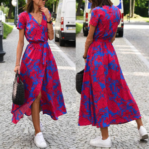 Lepršava preklopna haljina 4 boje