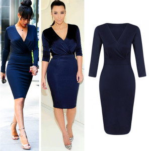 Midi ženstvena Kim haljina