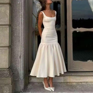 Svečana haljina sirena kroja 2 boje