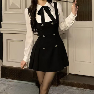 Mini haljina s košuljom s kragnom