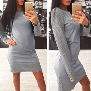 Mini kontrasna haljina tunika