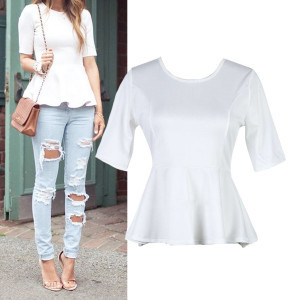 Peplum bluza 3/4 rukava