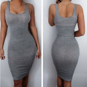 Mini party bodycon haljina bez rukava