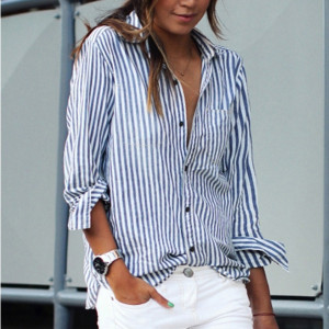 Prugasta casual košulja dugih rukava