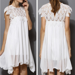 Mini kačkana haljina od šifona