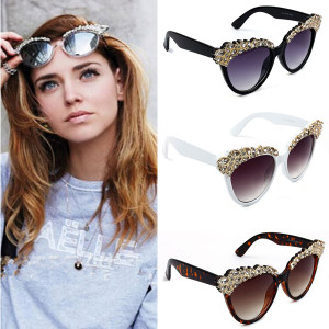 Chiara vintage mačkaste naočale s kristalima