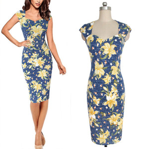 Midi pencil večernja haljina