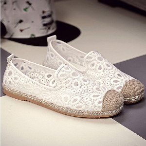 Čipkane cvjetne espadrile