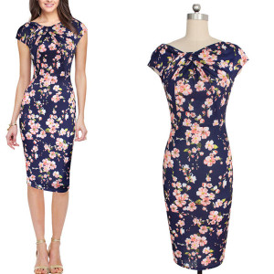 Midi luksuzna večernja haljina razni uzorci