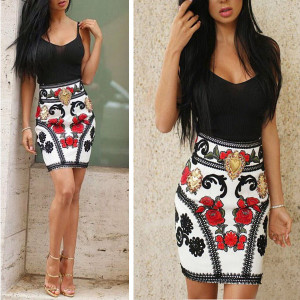 Mini party cvjetna haljina bez rukava