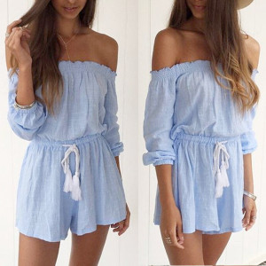 Kombinezon dugih rukava i otvorenih ramena