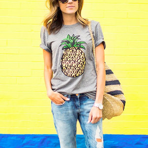 Casual ananas majica kratkih rukava