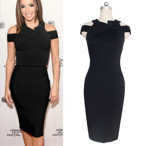 Midi luksuzna pencil zipper haljina