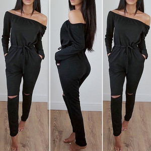 Dugi kombinezon trenirka otvorenih ramena