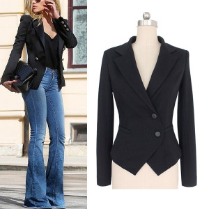 Luksuzni poslovni blazer s dva gumba