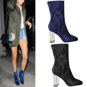 Hit baršunaste gležnjače s transparentnom petom