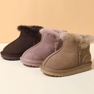 Dječje uniseks krznene snježne čizme od prave kože 3 boje