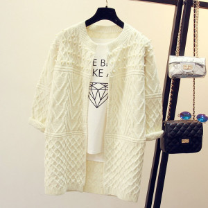 Duga kardigan vesta s biserima