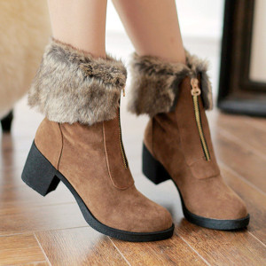 Tople zimske gležnjače ispunjene krznom