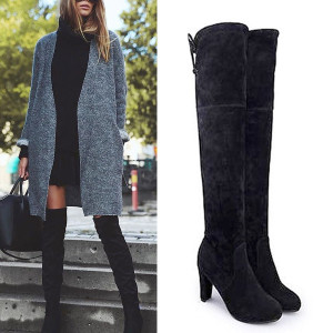 Čizme iznad koljena na navlačenje