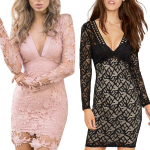 Mini čipkana party haljina