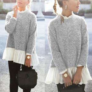 Pulover s ugrađenom košuljom