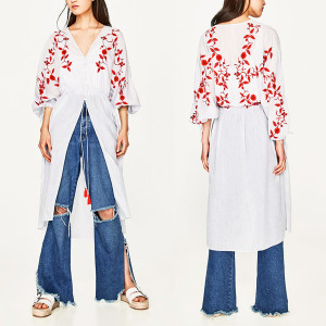 Prugasta uvezena boho haljina