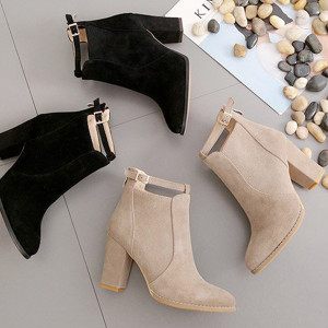 Gležnjače blok peta s remenom standardni EU 38 bež boja