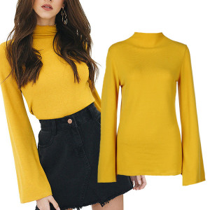 Žuta dolčevita zvono rukava