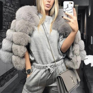 Mini krznena bunda veličina standardni S/M (36/38)