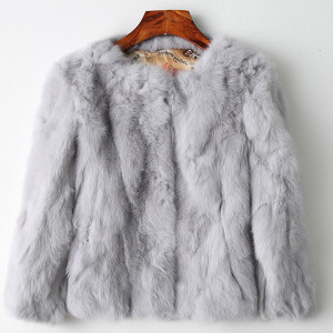 Mini češljana krznena bunda veličina standardni S/36