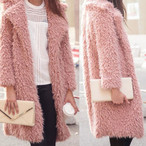 Čupavi midi kaput bunda