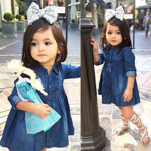 Traper haljina dugih rukava za djevojčice