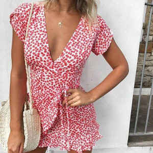 Mini haljina sa sitnim cvjetićima