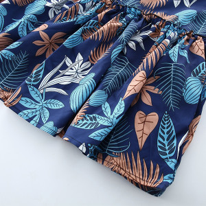 Mini haljina cvjetnog printa na volane