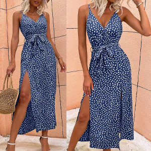 Haljina preklopnog izgleda s prorezom 8 BOJA