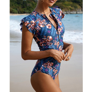 Monokini s volanima na rukavima 3 BOJE