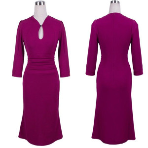 Dita midi peplum pinup haljina