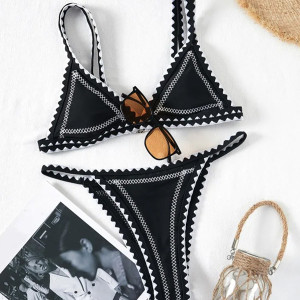 Push up dvodijelni trokutasti boho kupaći kostim 4 boje